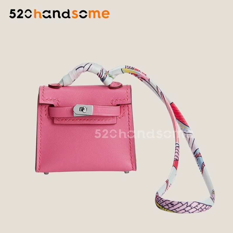 【Kolomomo Brand】 Mini Kelly * Twilly Pendant Mini Kelly Bag Car Hanging Ornament Earphone Holder 