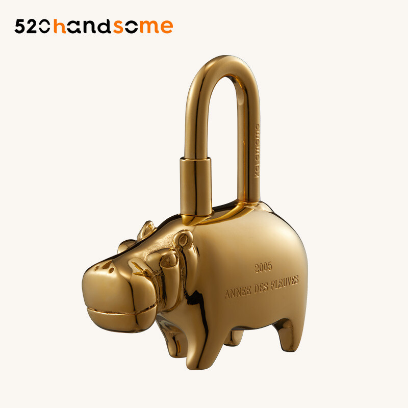 【Kolomomo Brand】Animal Lock Pendant Hippo Pegasus Rotating Pegasus Elephant Love Lock Head Platinum Kelly Vegetable Basket Ornaments