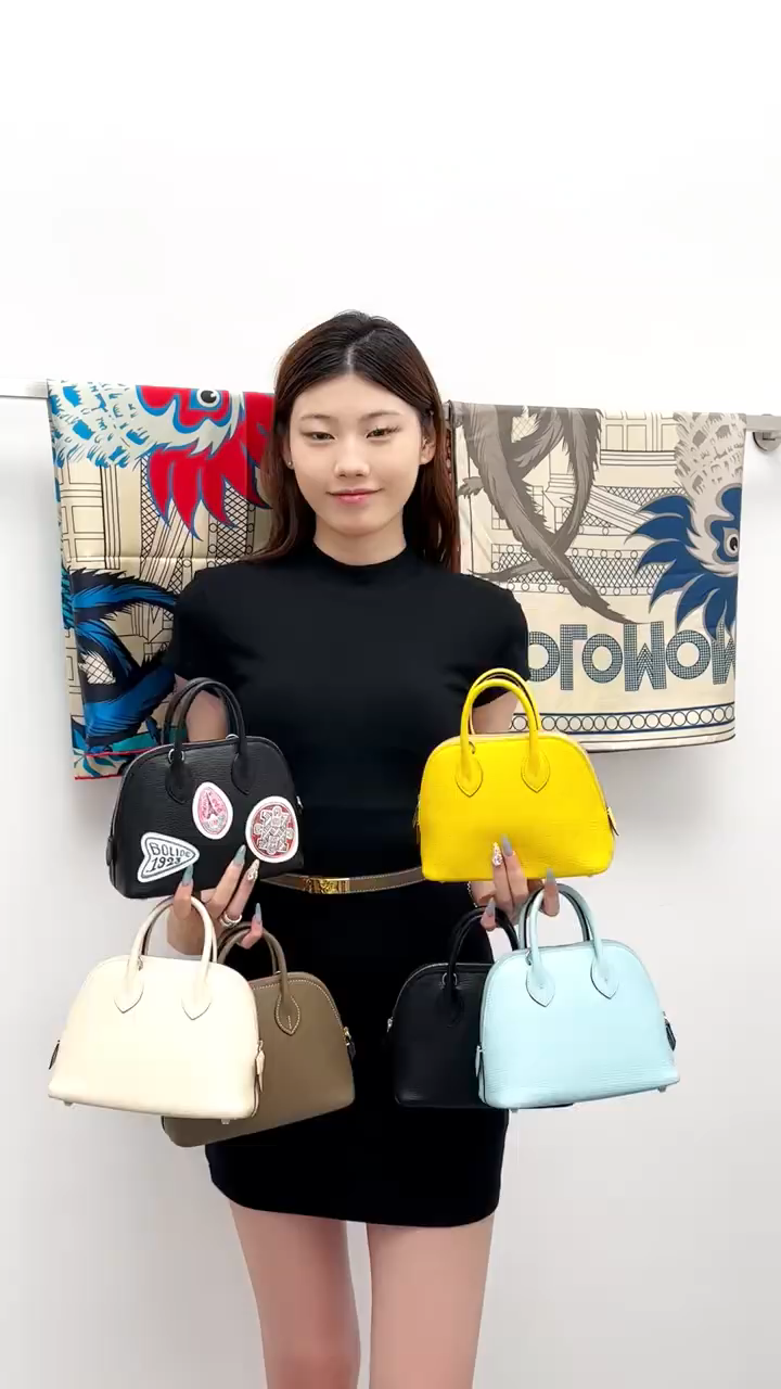  【Kolomomo Brand】Hand-stitched Bolide Mini Bowling Bag 