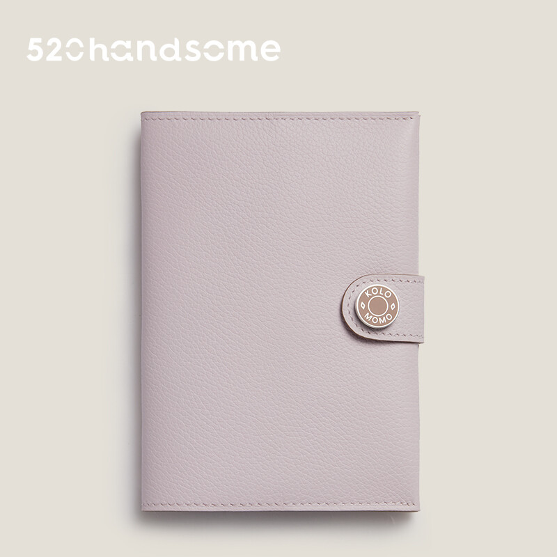 【Kolomomo Brand】Top Layer Eve Goat Leather Enamel Buckle Passport Bag Accessory Handcrafted Hand-sewn Card Holder