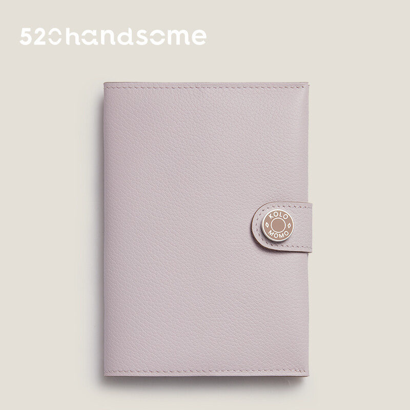 【Kolomomo Brand】Top Layer Eve Goat Leather Enamel Buckle Passport Bag Accessory Handcrafted Hand-sewn Card Holder