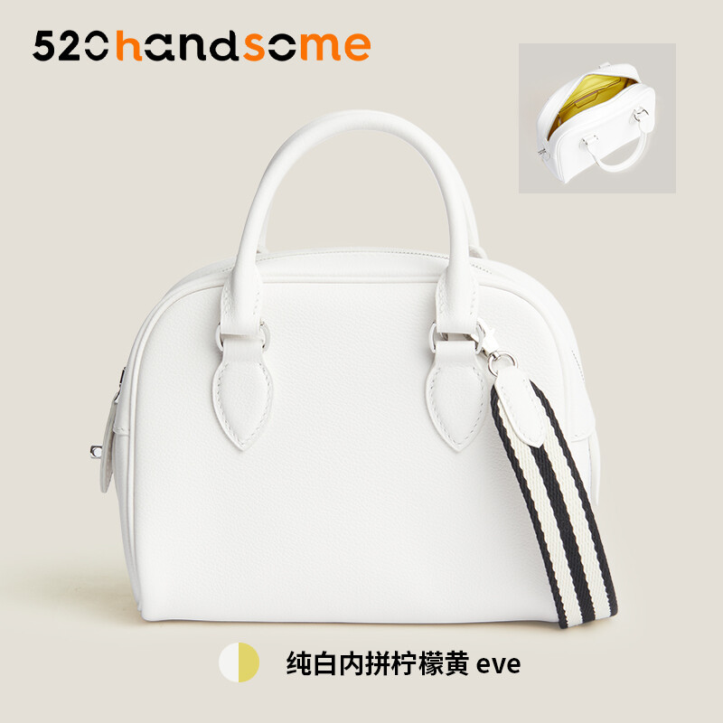 【Kolomomo Brand】 Handmade Wax range EVThread Stitching Imported Genuine Leather Bowling Ball 12Bolide MINI Women's Crossbody Bag