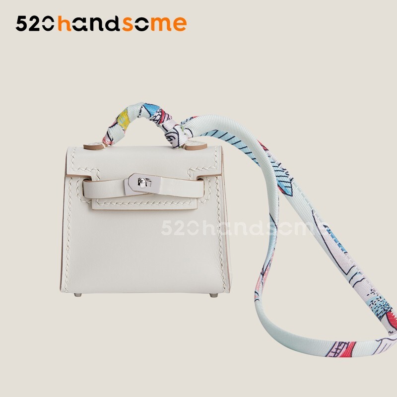 【Kolomomo Brand】 Mini Kelly * Twilly Pendant Mini Kelly Bag Car Hanging Ornament Earphone Holder 