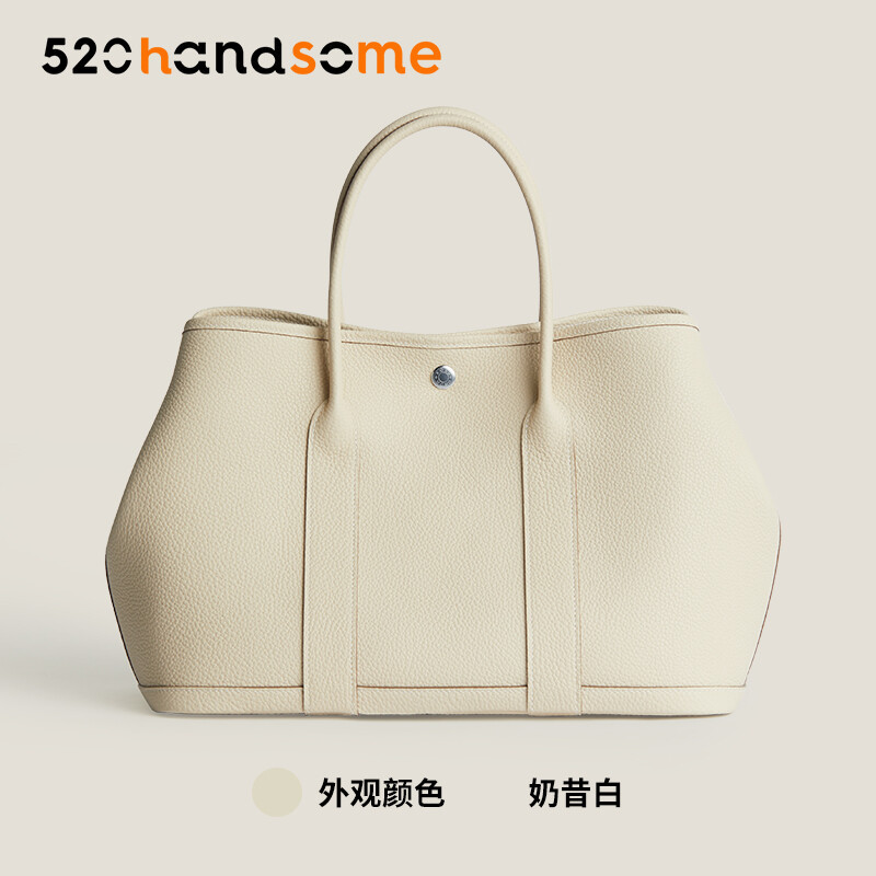 【Kolomomo Brand】 Handmade Wax Thread Genuine Leather Garden Party 23 30 36 Large Capacity Women's Bag Garden Bag