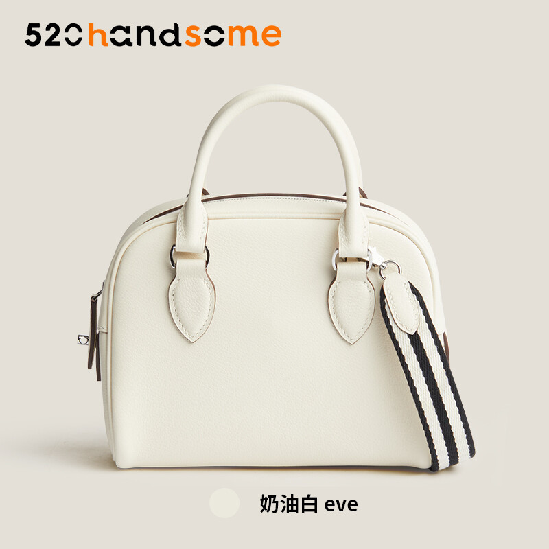 【Kolomomo Brand】 Handmade Wax range EVThread Stitching Imported Genuine Leather Bowling Ball 12Bolide MINI Women's Crossbody Bag