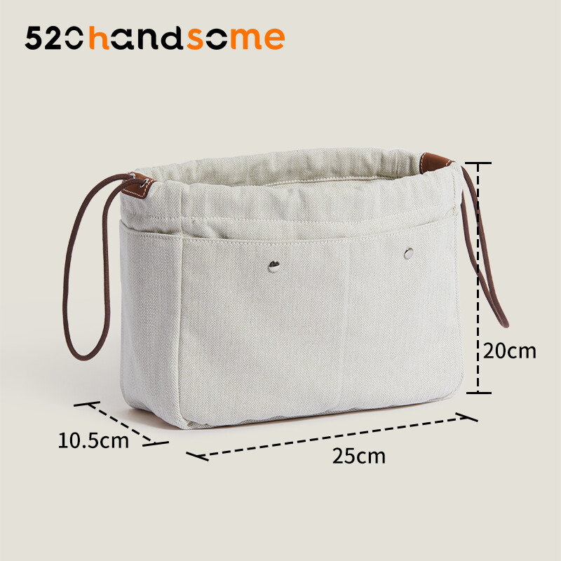 Suitable for Hermès Kelly 20 Inner Bag Kelly Bag Inner Pouch Satin Storage Bag Organizer Inner Lining Bag Support · NDB-20 Size