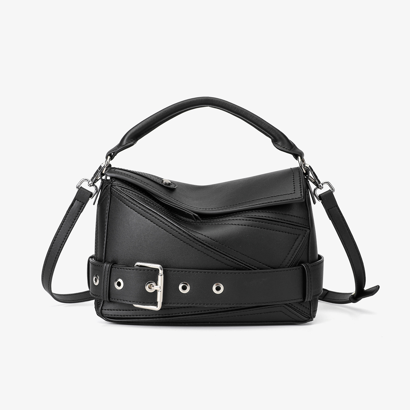 Geometric Line Motorcycle Bag