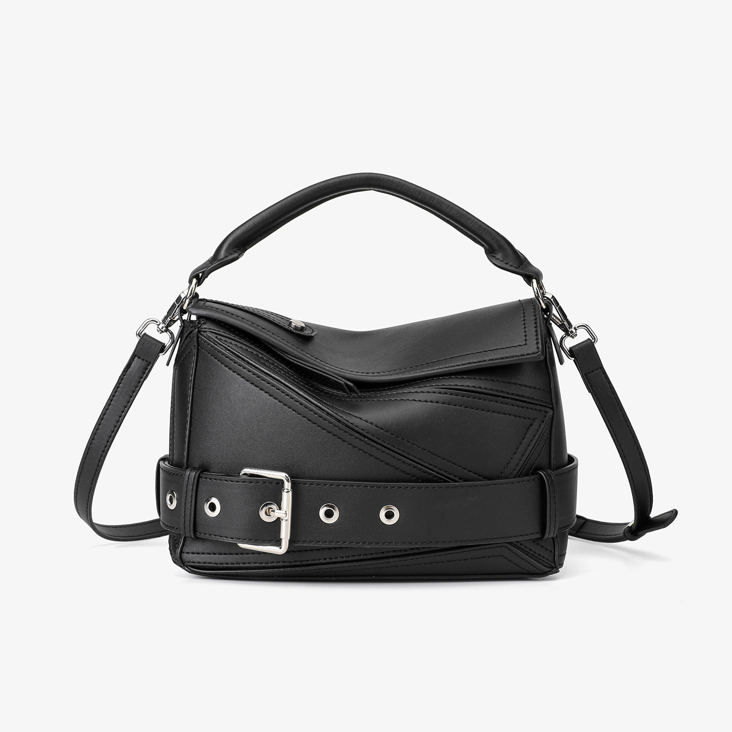 Geometric Line Motorcycle Bag