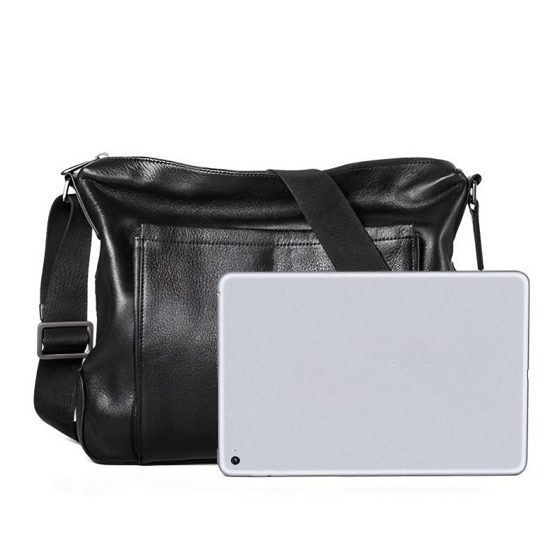 Men's Large-Capacity Cowhide Business & Casual Shoulder/Crossbody Bag