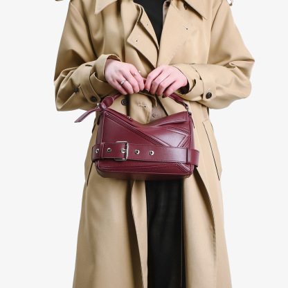 Geometric Line Motorcycle Bag