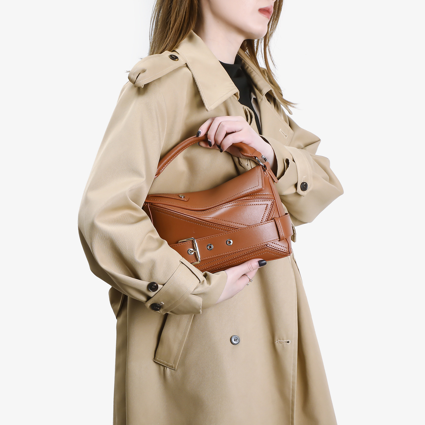 Geometric Line Motorcycle Bag