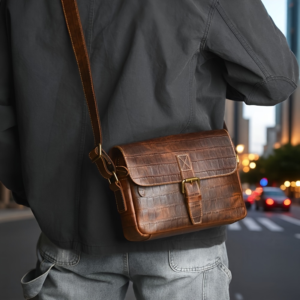 Genuine Leather Crossbody Bag
