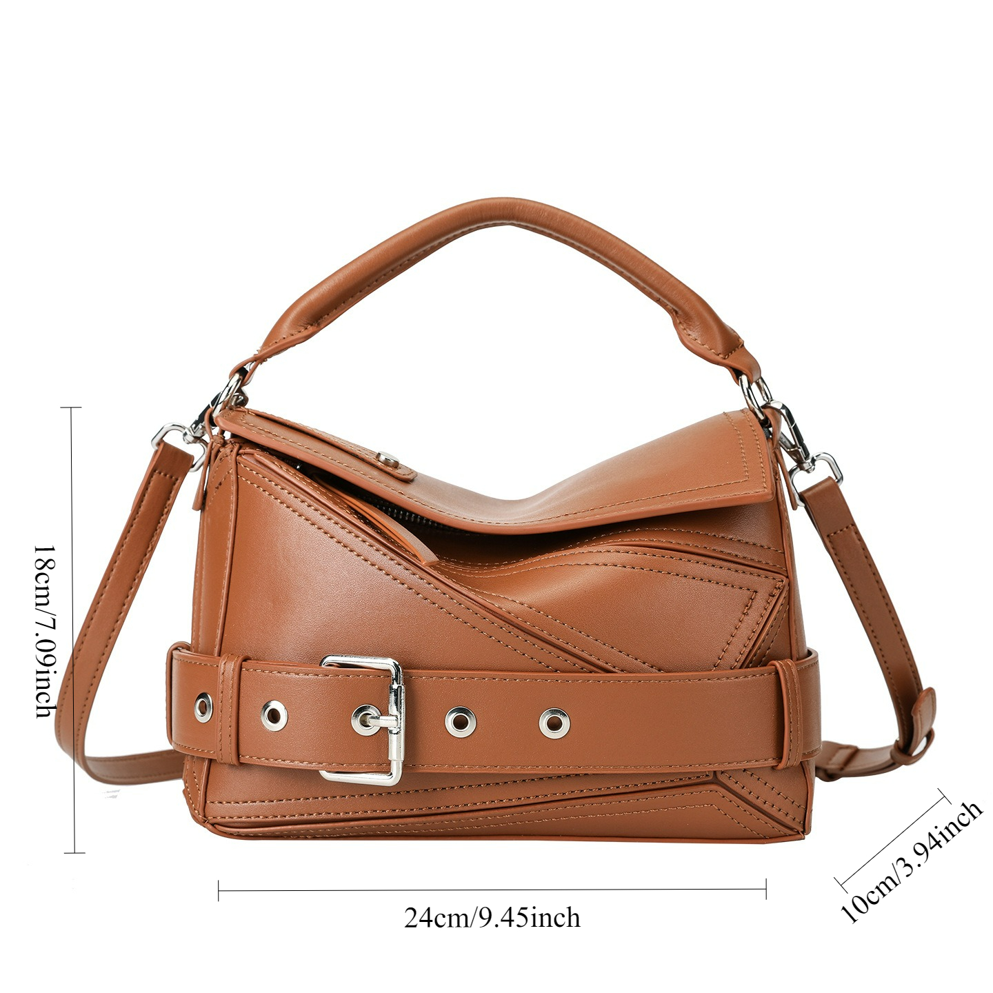 Geometric Line Motorcycle Bag