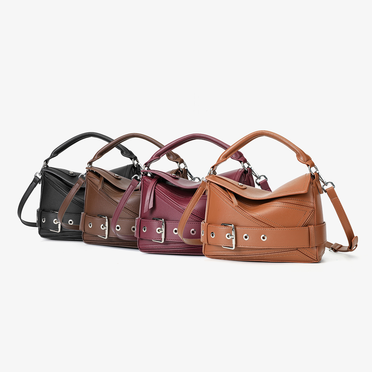 Geometric Line Motorcycle Bag