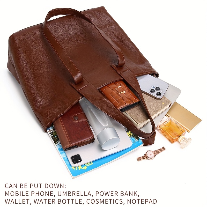 Authentic Leather Tote for Ladies - Spacious Design