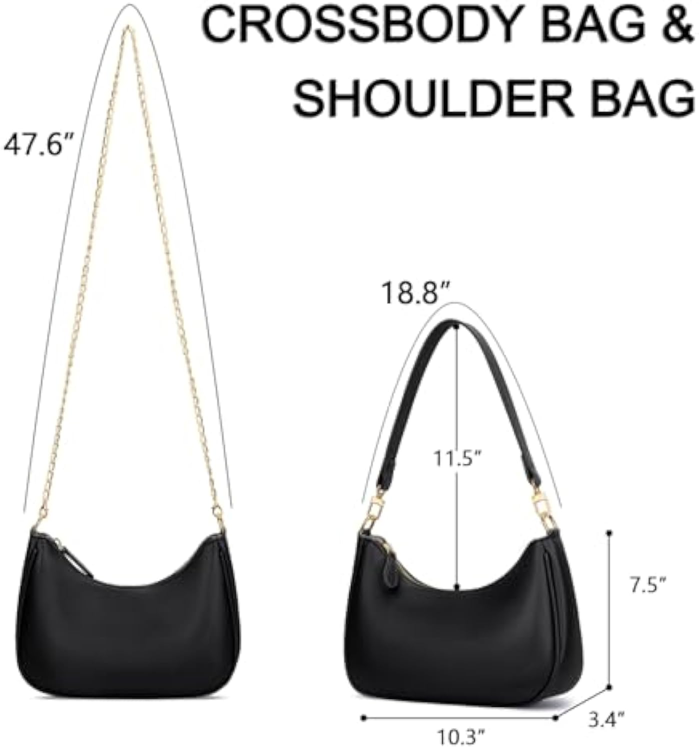 Shoulder Bag for Women Cute Hobo Purses and Handbags Retro Clutch Underarm Purse