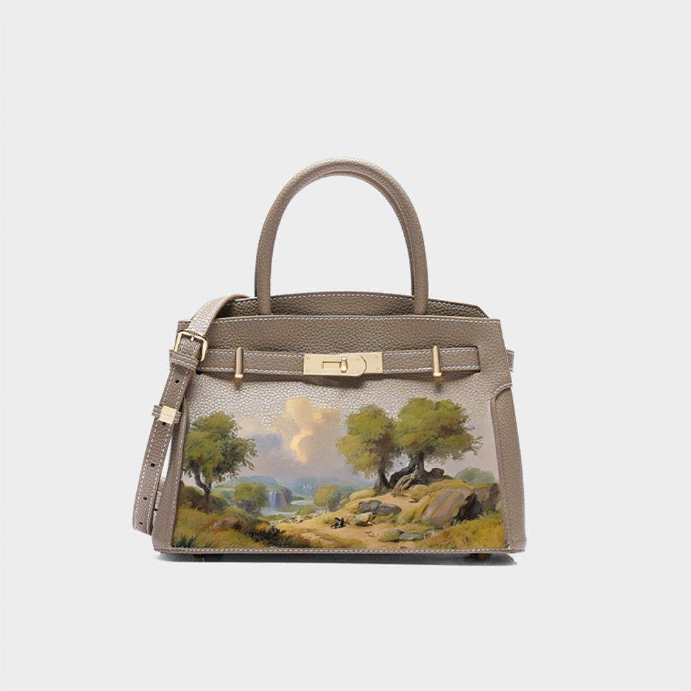Handcrafted Full-Grain Leather Satchel-Crossbody Bag