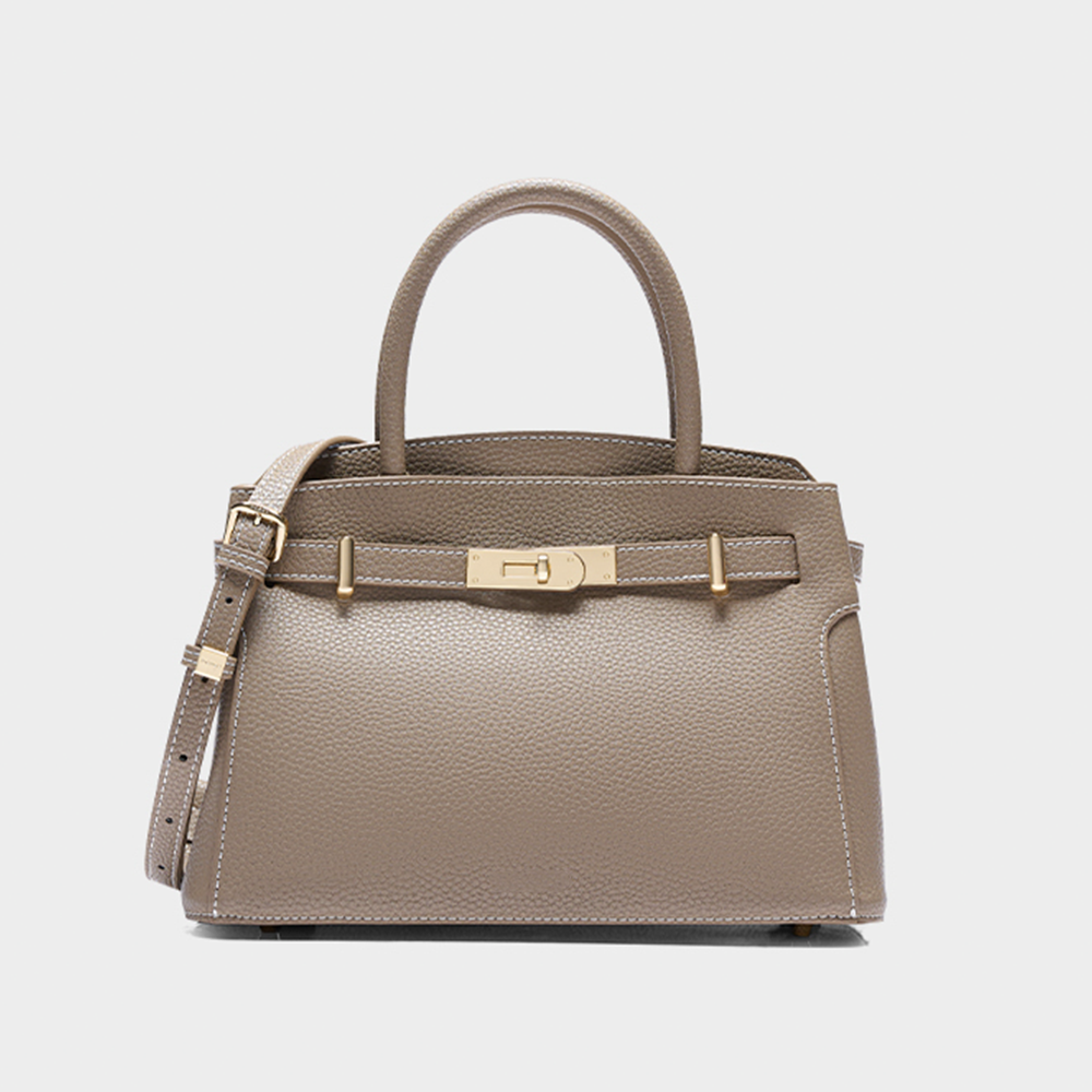 Handcrafted Full-Grain Leather Satchel-Crossbody Bag