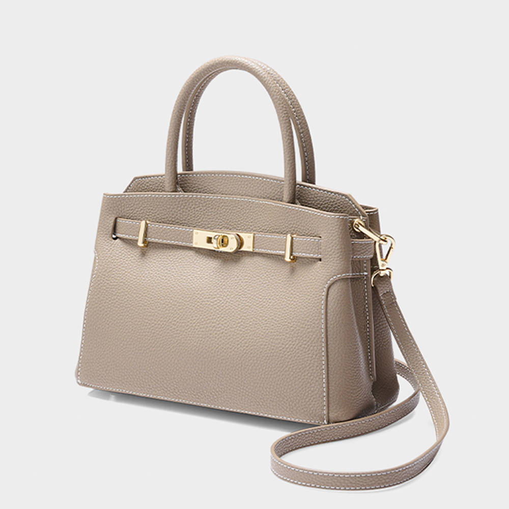 Handcrafted Full-Grain Leather Satchel-Crossbody Bag
