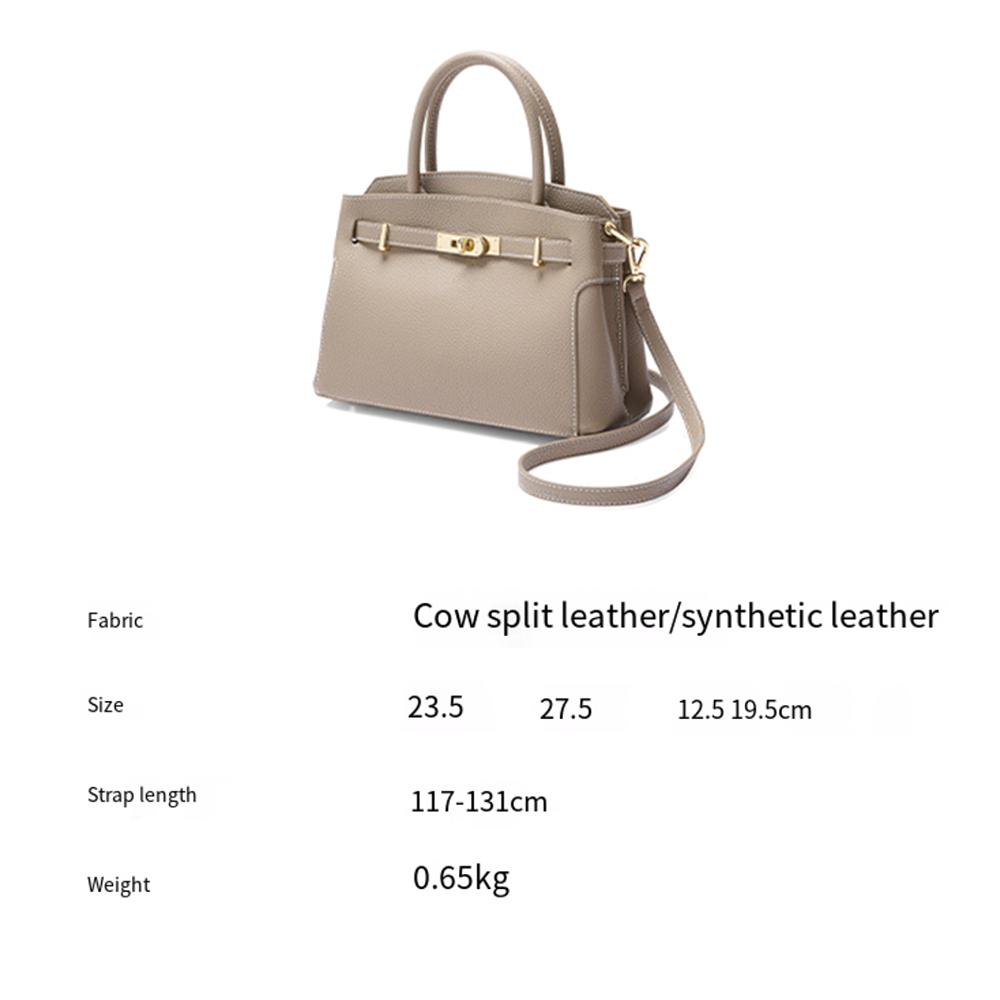 Handcrafted Full-Grain Leather Satchel-Crossbody Bag