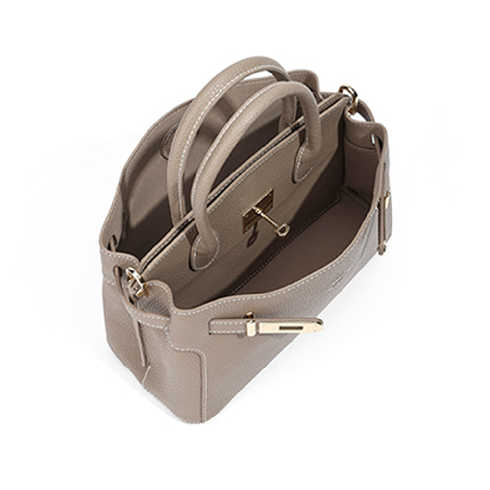 Handcrafted Full-Grain Leather Satchel-Crossbody Bag