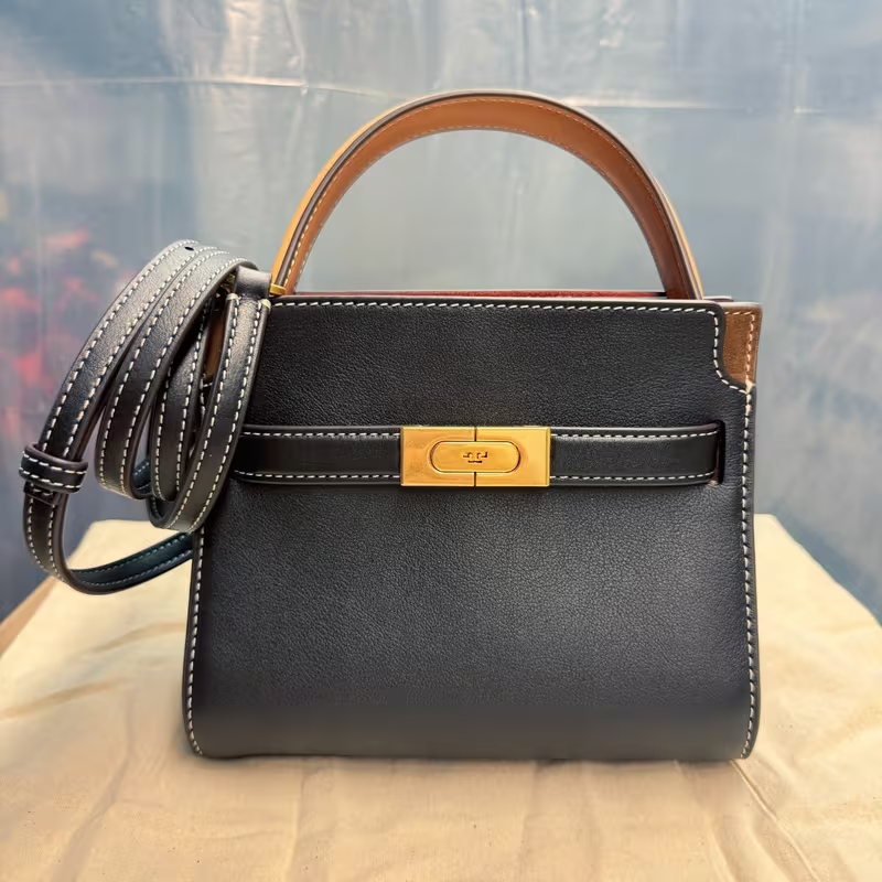 Double Crossbody Bag – Black