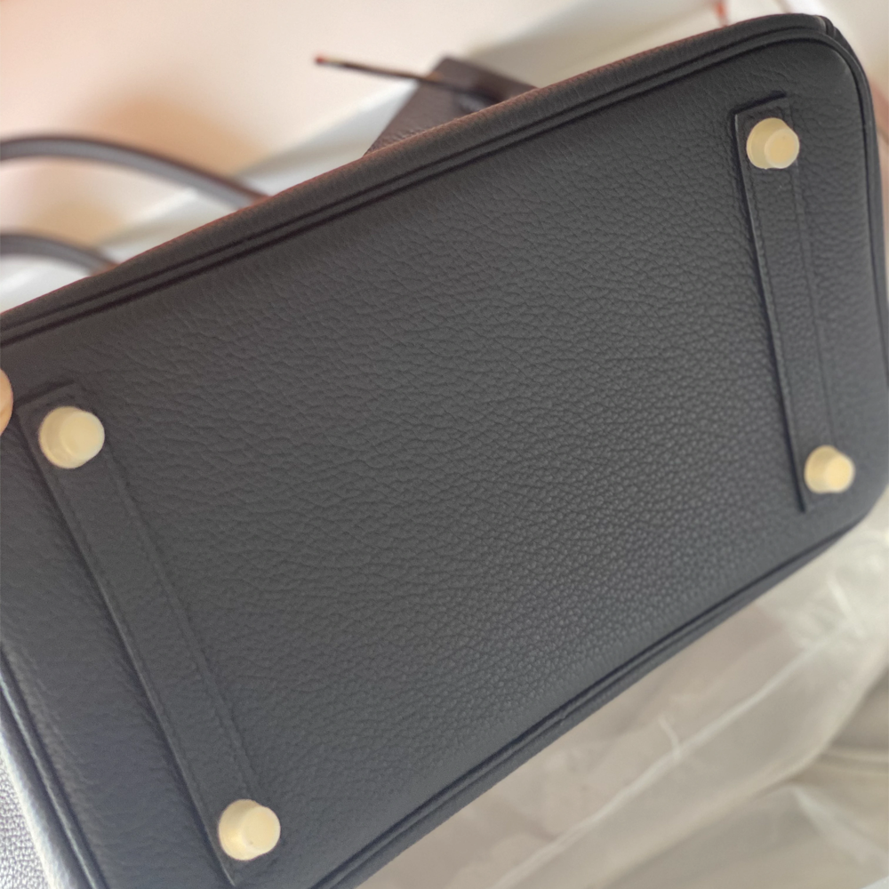 Handcrafted Genuine Leather Women's Bag - Black, 30cm