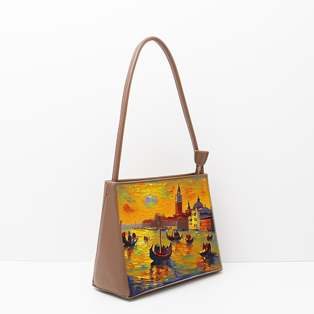 Handcrafted Full-Grain Leather Satchel | Retro-Minimalist Crossbody & Shoulder Bag