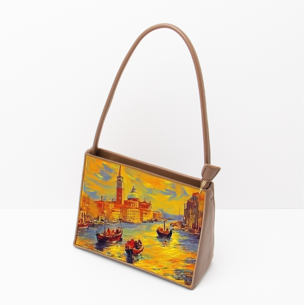 Handcrafted Full-Grain Leather Satchel | Retro-Minimalist Crossbody & Shoulder Bag