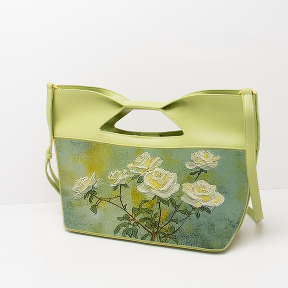 Handcrafted Full-Grain Leather Satchel | Vintage-Inspired Green Crossbody & Shoulder Bag