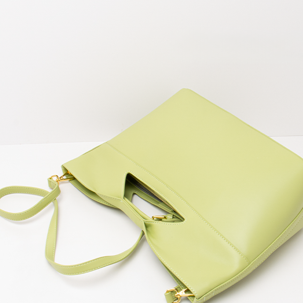 Handcrafted Full-Grain Leather Satchel | Vintage-Inspired Green Crossbody & Shoulder Bag