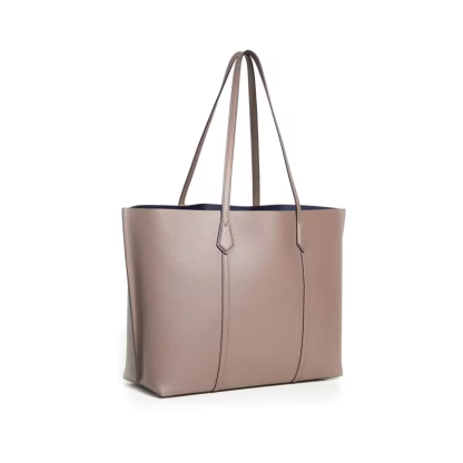 Perry Large Leather Tote – Clam Shell