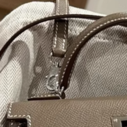 Handcrafted Genuine Leather Women's Bag - Elephant Gray, 25cm