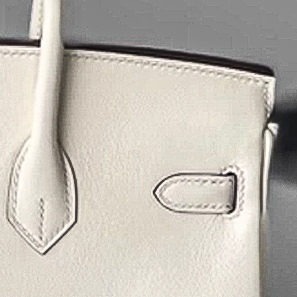 Handcrafted Genuine Leather Women's Bag - Cream White, 30cm