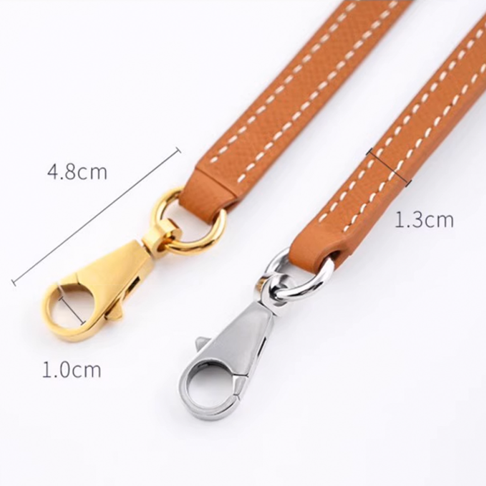 EP Leather Short Shoulder Strap, Single Shoulder Leather Bag Strap 78cm, Palm Grain Cowhide Handbag Strap, Bag Accessory
