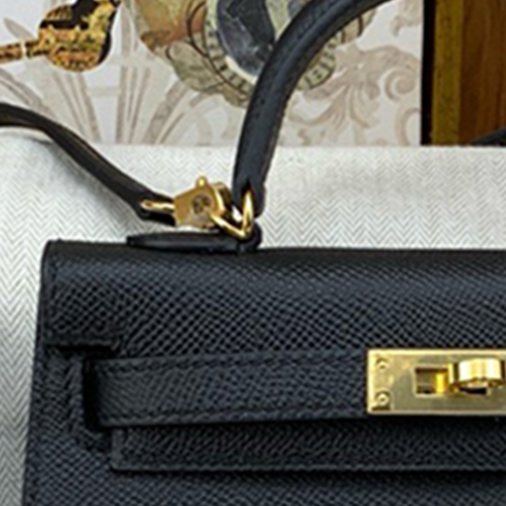 Handcrafted Genuine Leather Women's Bag - Classic Black, 25cm