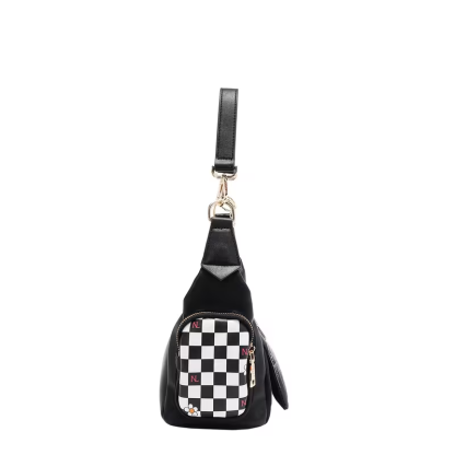 Family Yearbook Shoulder Bag, Women's Medium PU Leather Bag With Main Zip Closure