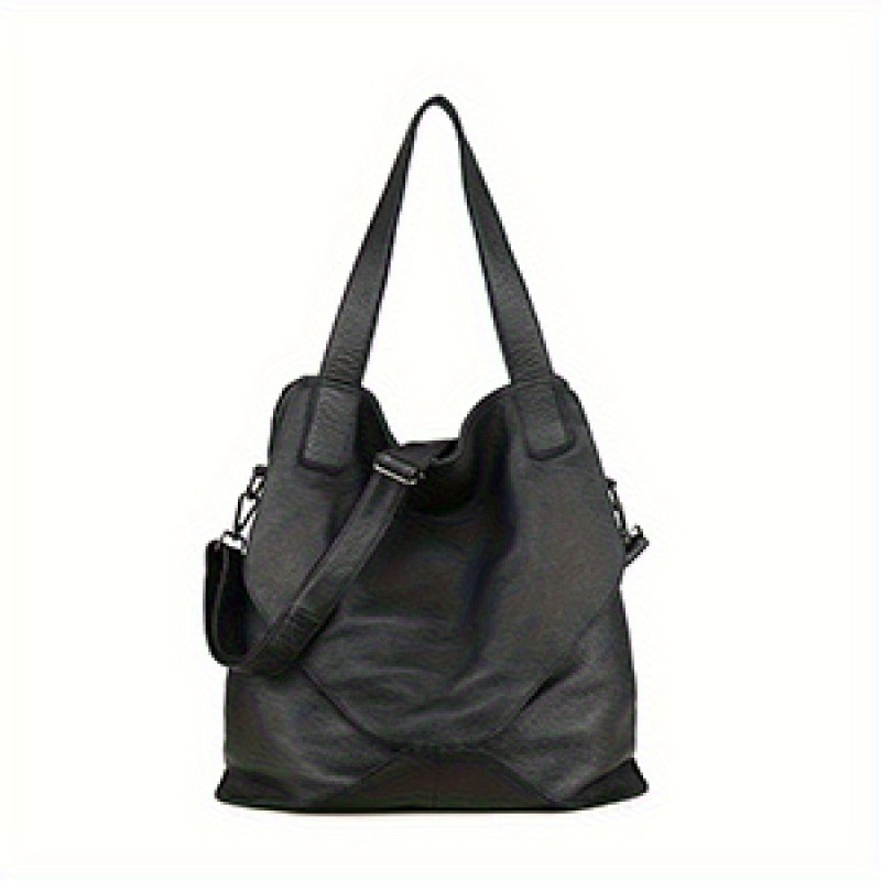 Vintage Genuine Leather Women'S Crossbody Bag - Large Capacity Adjustable Strap