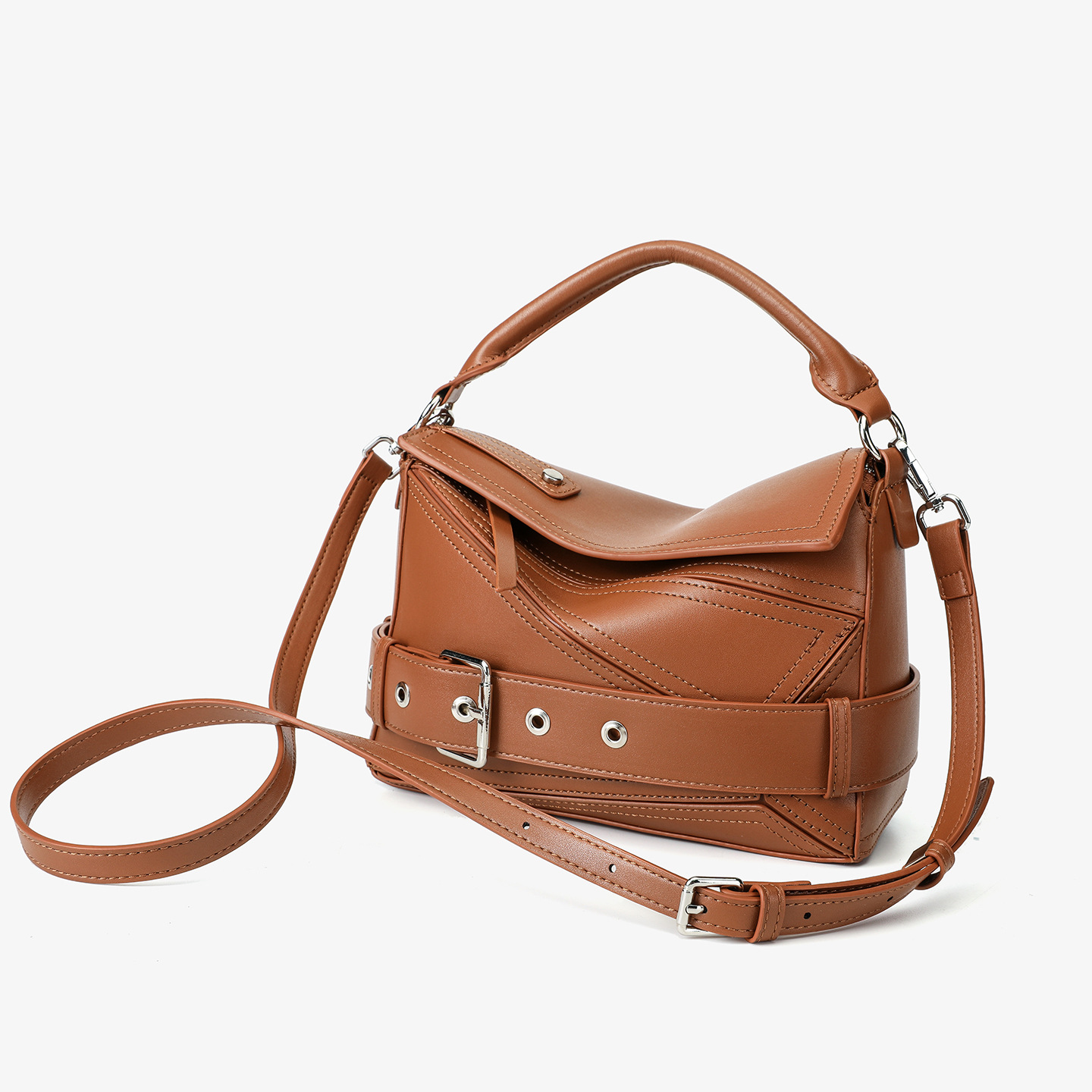 Geometric Line Motorcycle Bag