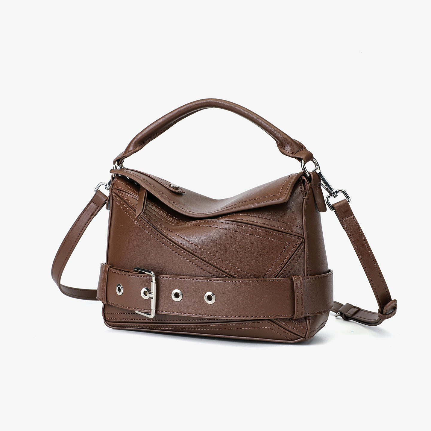 Geometric Line Motorcycle Bag