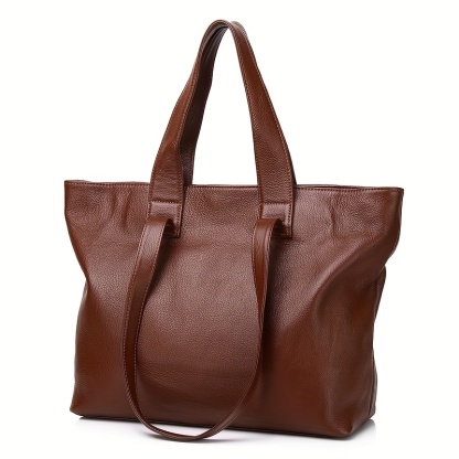 Authentic Leather Tote for Ladies - Spacious Design