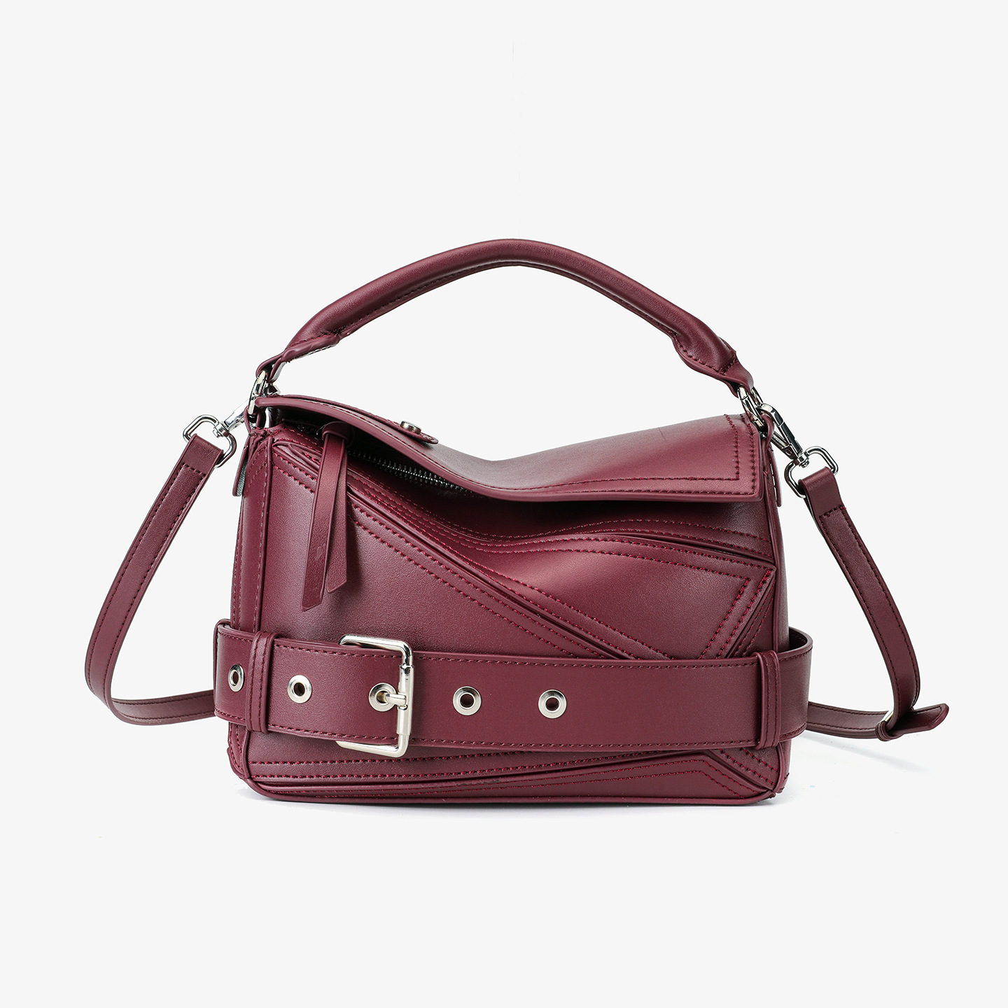 Geometric Line Motorcycle Bag