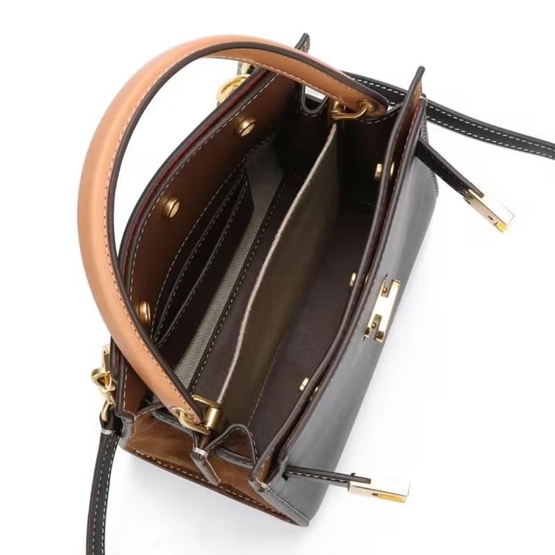 Double Crossbody Bag – Black