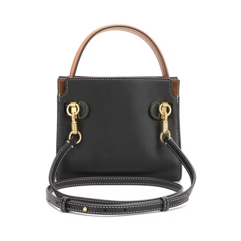 Double Crossbody Bag – Black
