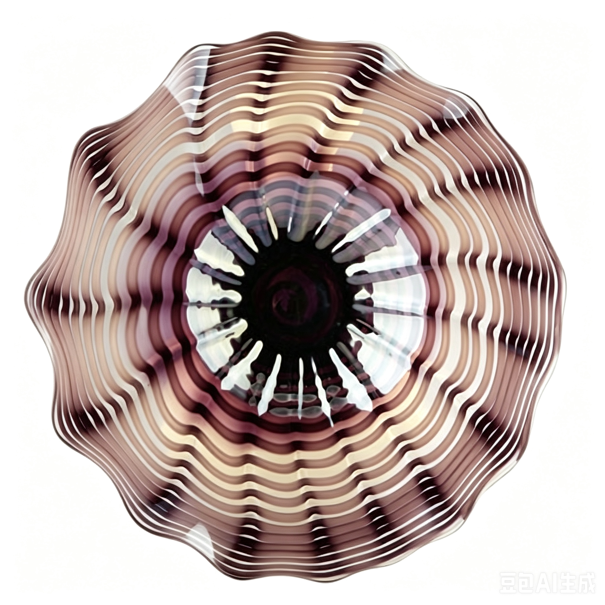 85132	 *D23.5"H4.5" - ART GLASS WALL PLATE