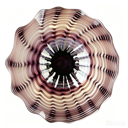 85132	 *D23.5"H4.5" - ART GLASS WALL PLATE