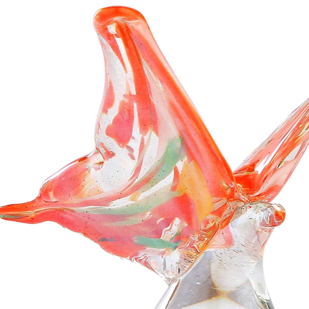 30060ASST	 L4.7"W3.1"H5.1" - ASSORTED COLORS GLASS BUTTERFLY FIGURINES