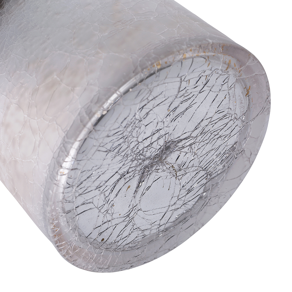 57545	 D4.5"H4.5" - CRACKLE GLASS CYLINDER