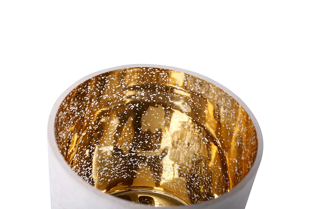 57545	 D4.5"H4.5" - CRACKLE GLASS CYLINDER