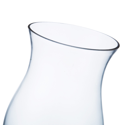 64282	 D5.5"H11.5" - GLASS HURRICANE LANTERN